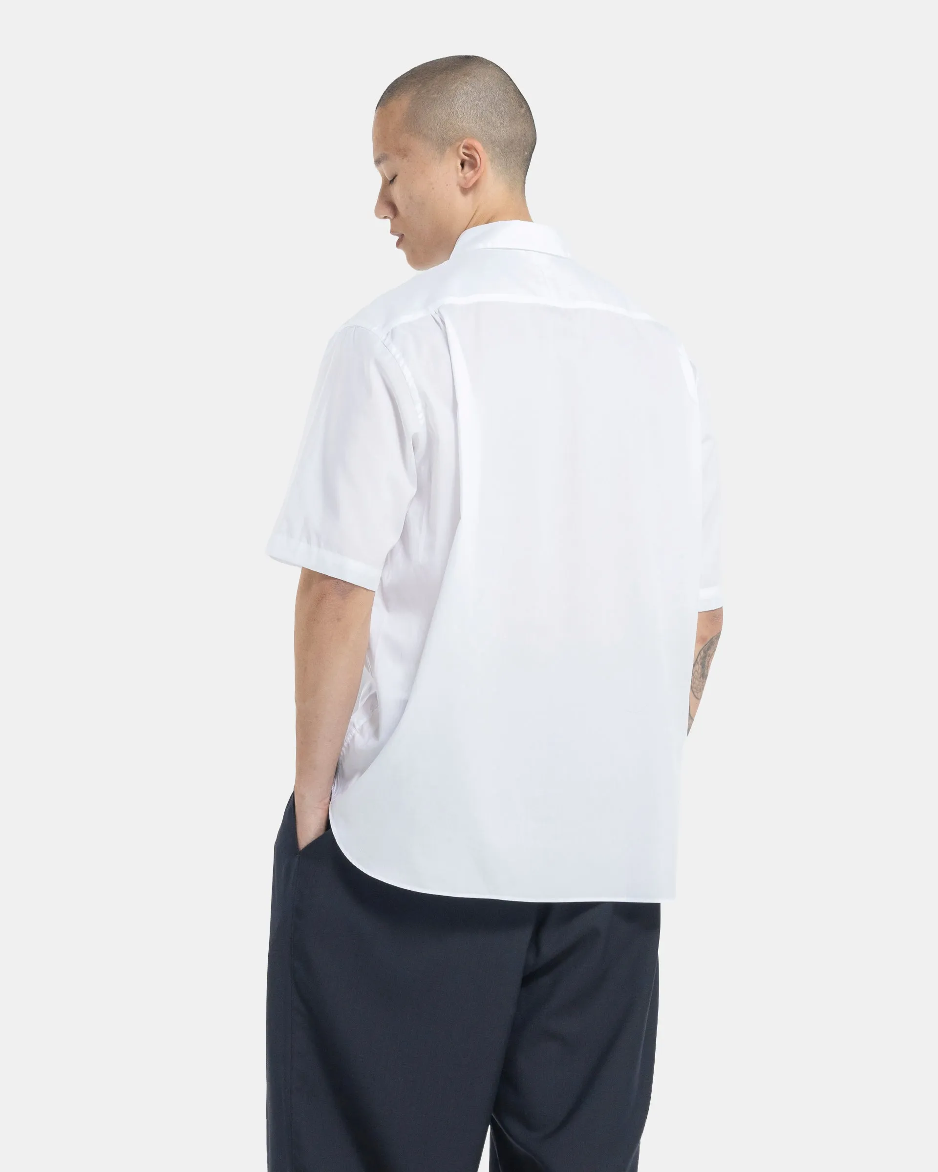 Double Pocket Shirt in White