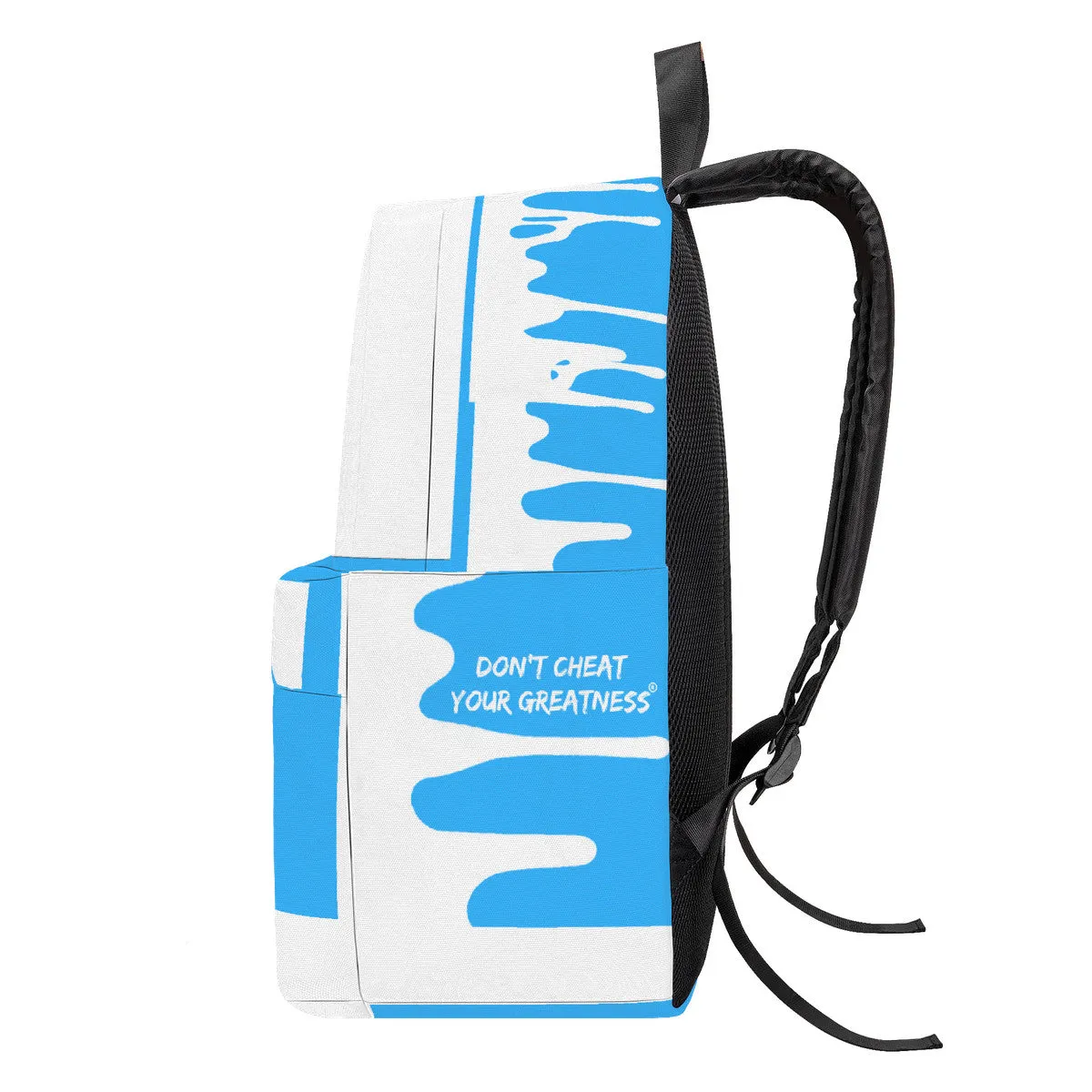 DRIP NX White logo & Light Blue  Cotton Backpack