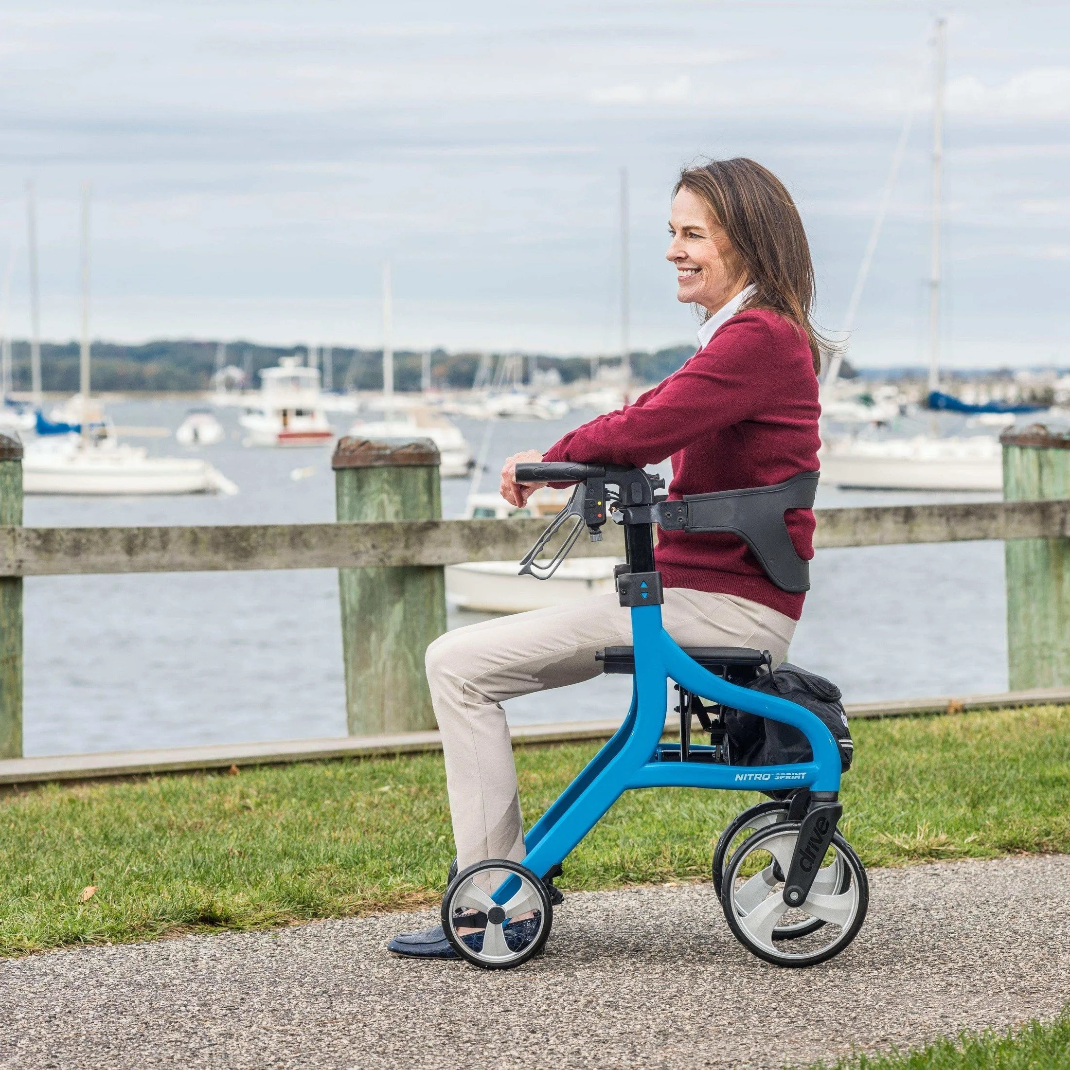 Drive Medical Nitro Sprint Rollator Rolling Walker