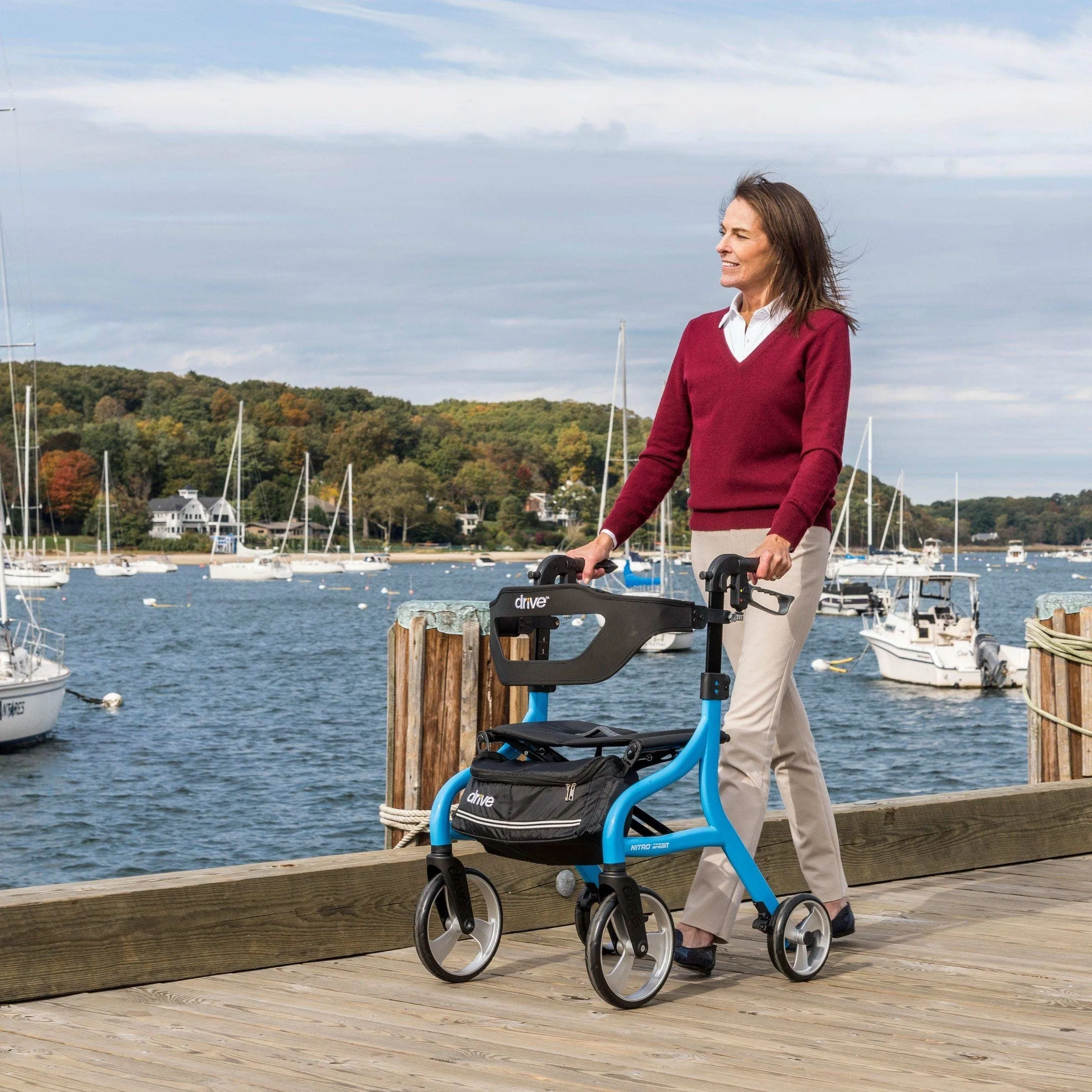 Drive Medical Nitro Sprint Rollator Rolling Walker