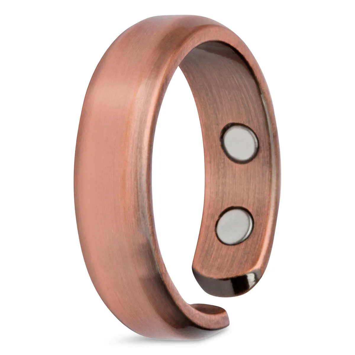 Elegant Pure Copper Magnetic Therapy Ring - Single Ring / Size 10