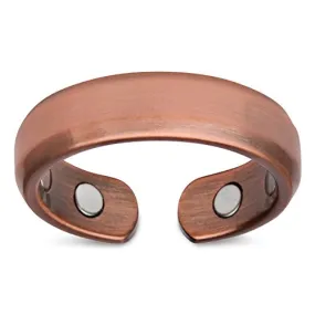 Elegant Pure Copper Magnetic Therapy Ring - Single Ring / Size 10