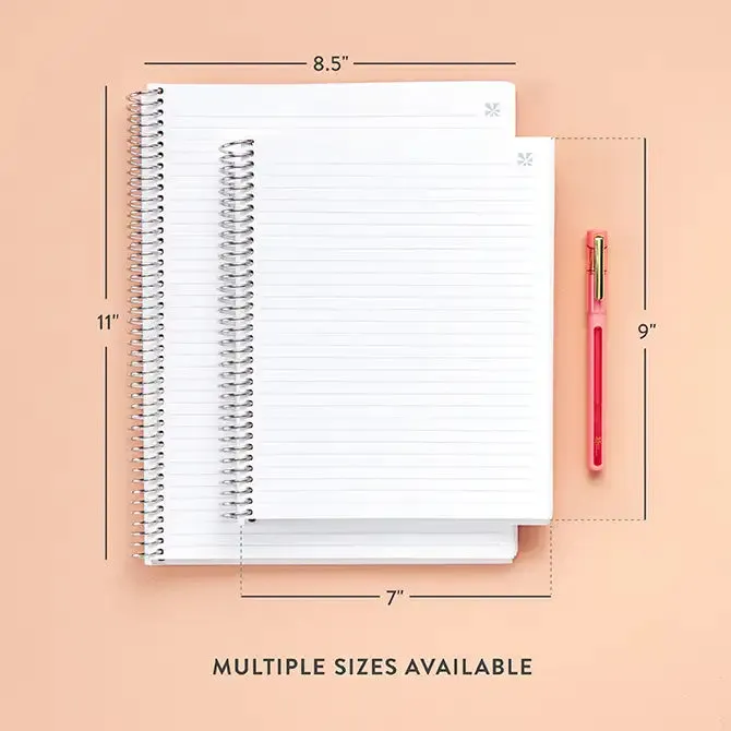 Erin Condren EttaVee Finger Painted Florals Notebook - Lined