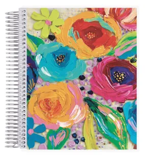 Erin Condren EttaVee Finger Painted Florals Notebook - Lined