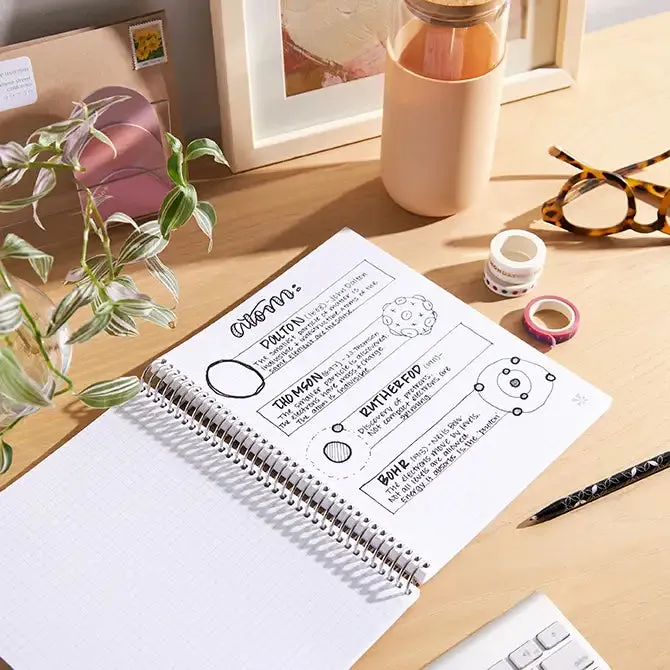 Erin Condren EttaVee Finger Painted Florals Notebook - Lined