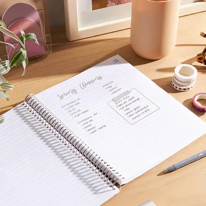 Erin Condren EttaVee Finger Painted Florals Notebook - Lined