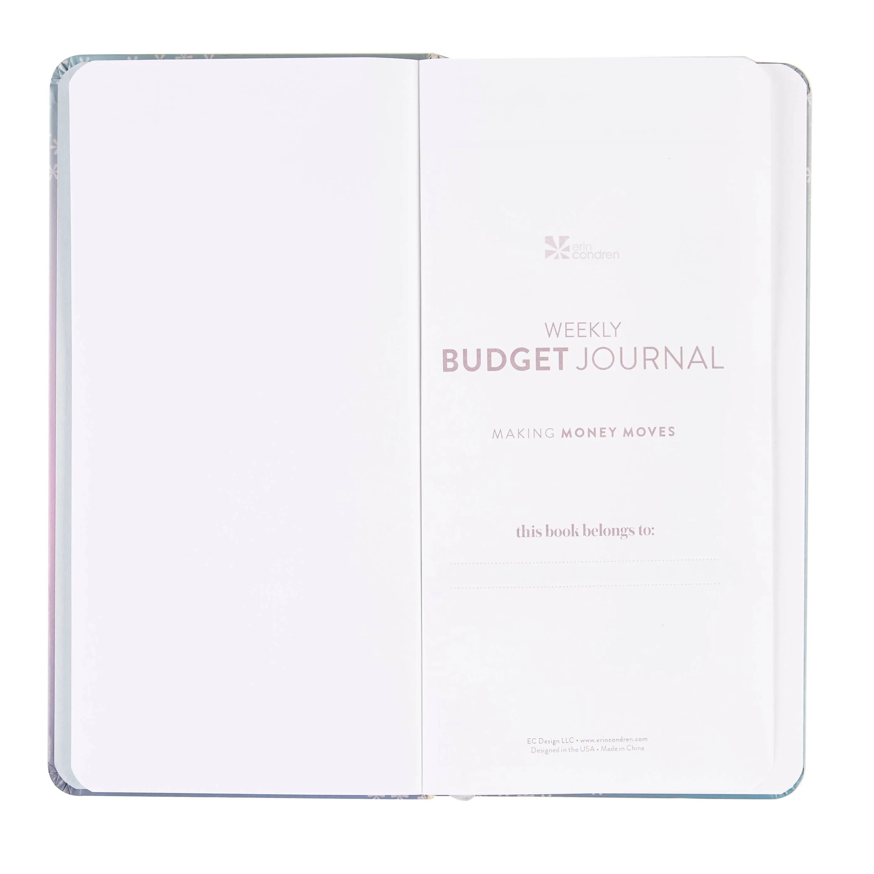 Erin Condren Weekly Budget Notebook - Hardbound Petite
