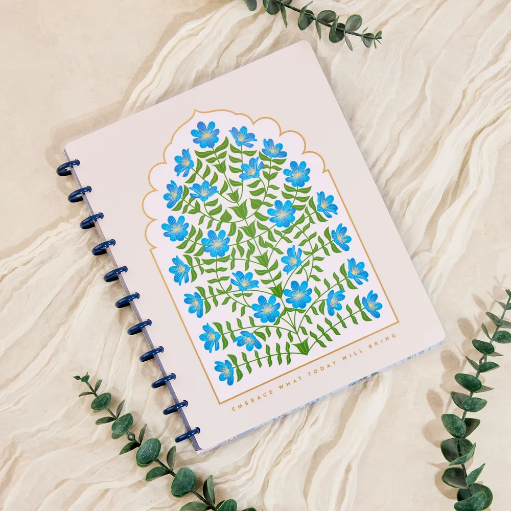 Exotic Borders - Dotted Lined Big Notebook - 60 Sheets