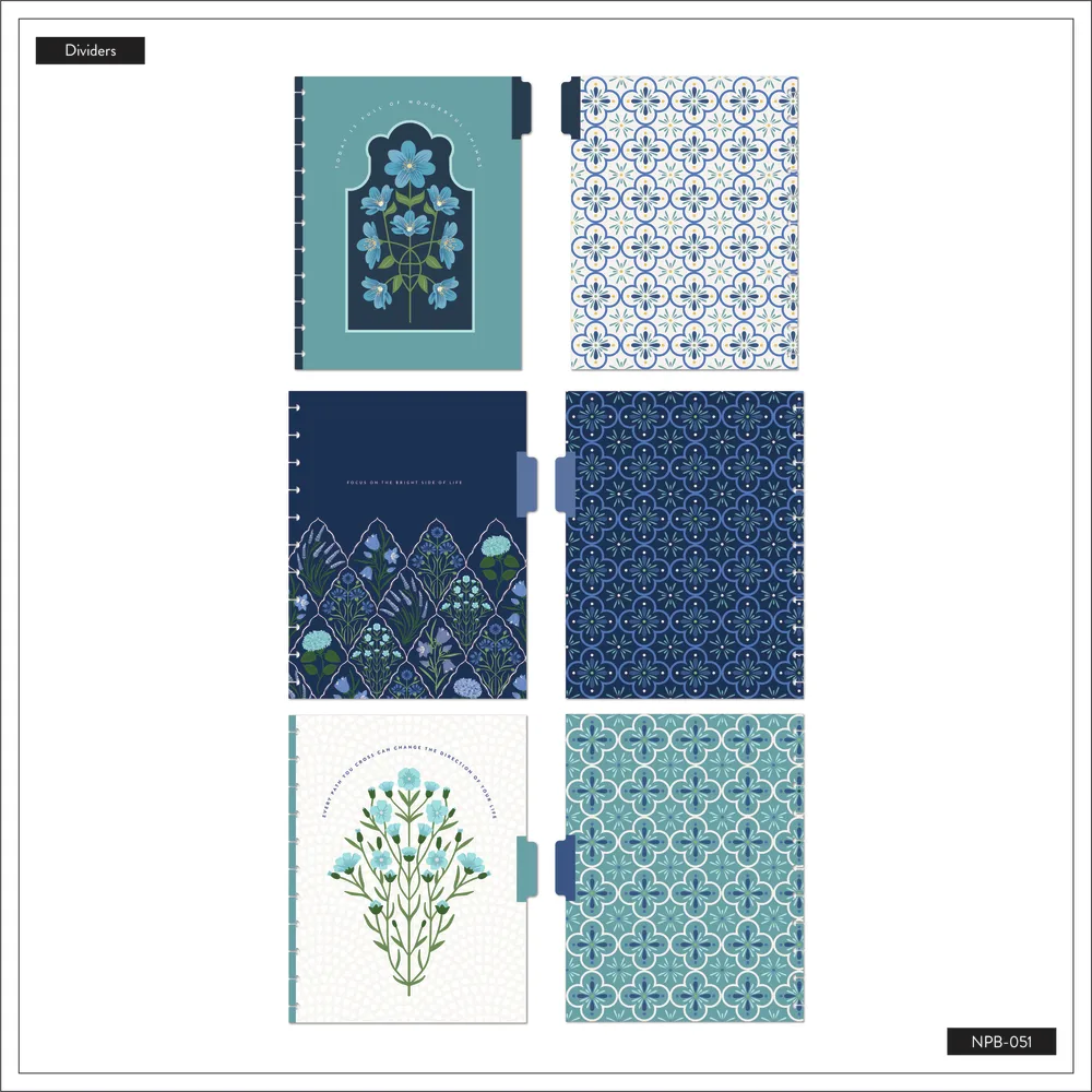 Exotic Borders - Dotted Lined Big Notebook - 60 Sheets