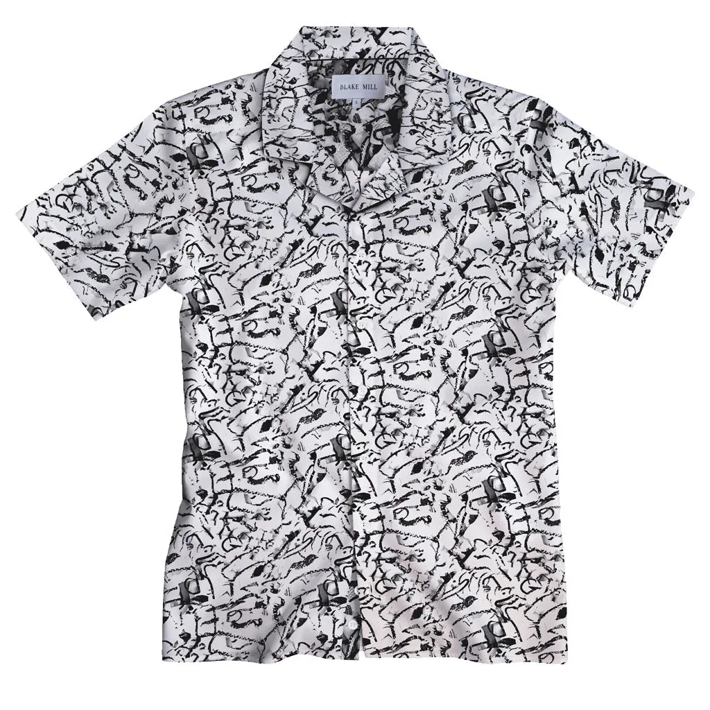Exotic Zebras Open Collar Shirt