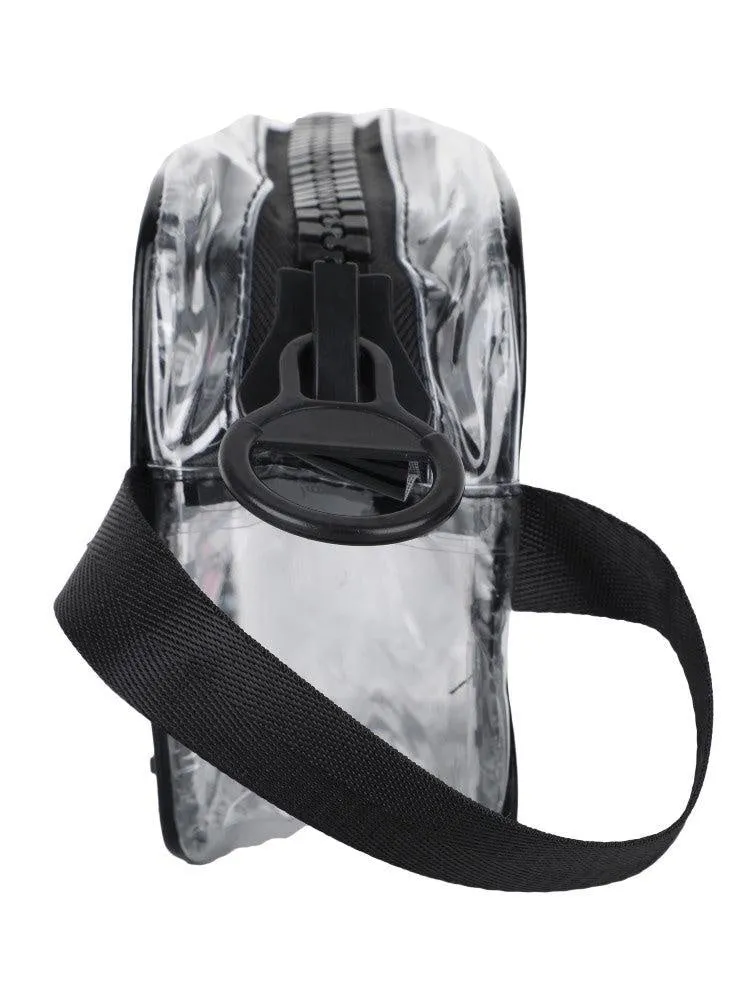 FabSeasons Black Transparent Handy Toiletry, Travel, Makeup Pouch