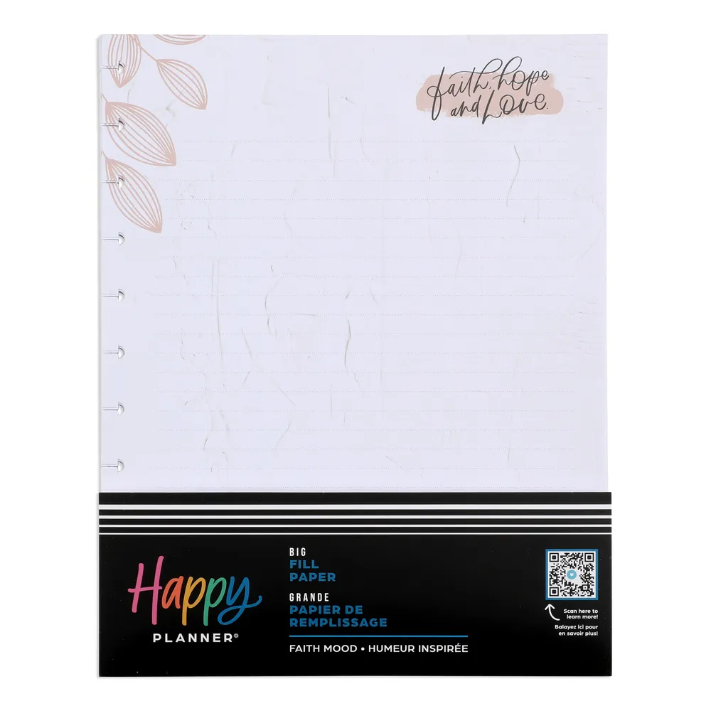 Faith Mood - Dotted Lined Big Filler Paper - 40 Sheets