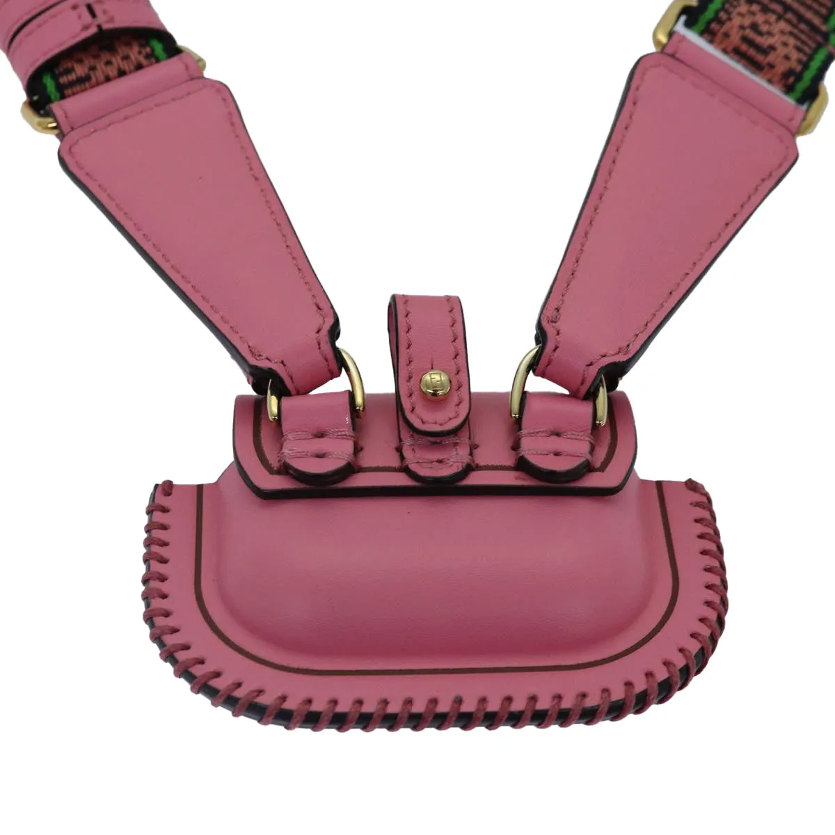 Fendi Baguette  Leather Clutch Bag ()