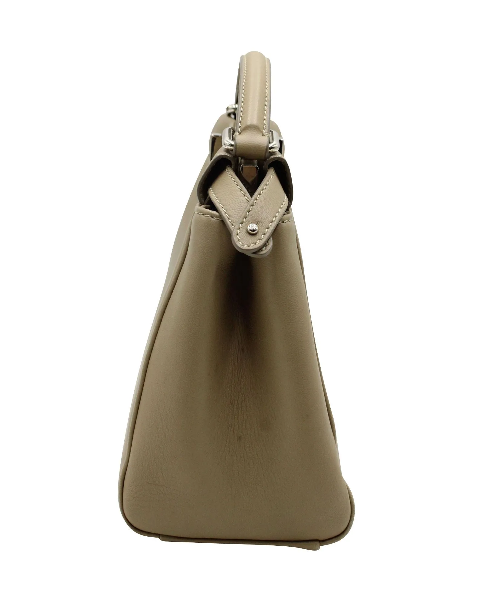 Fendi Peekaboo Mini Bag in Taupe Leather