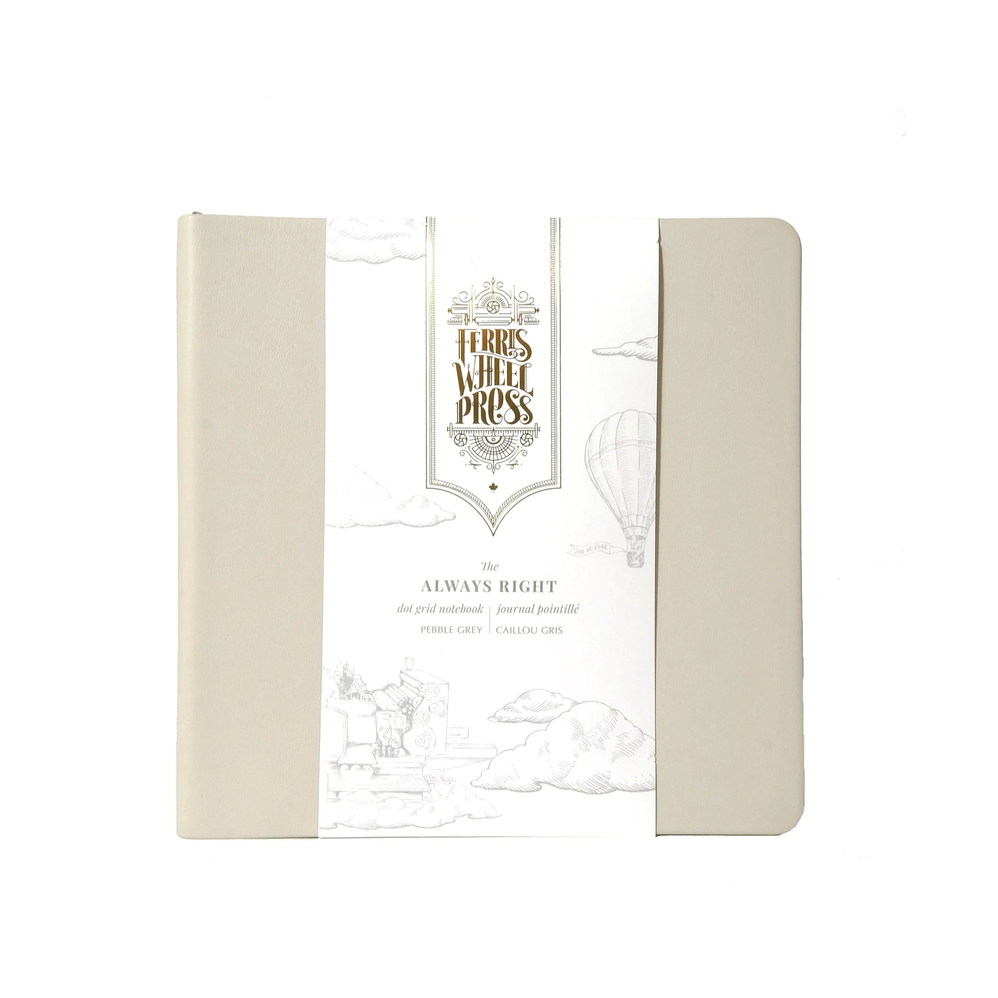 Ferris Wheel Press Always Right Fether Notebook - Pebble Grey
