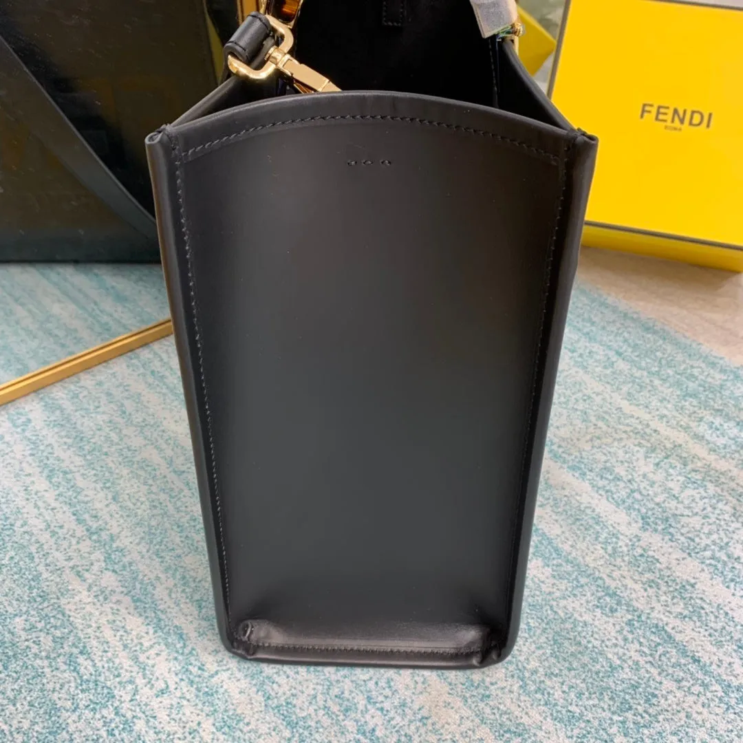 FI Sunshine Medium Black For Women, Women&#8217;s Handbags, Shoulder And Crossbody Bags 13.7in/35cm FF 8BH386ABVLF0KUR