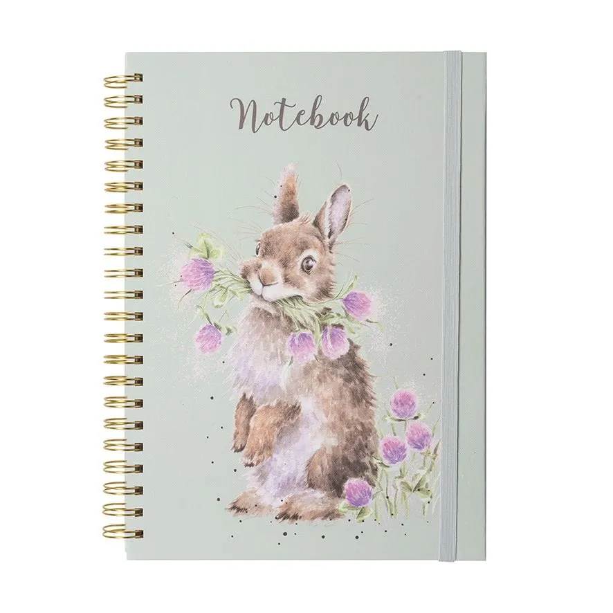 Floral Rabbit A4 Notebook