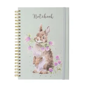 Floral Rabbit A4 Notebook