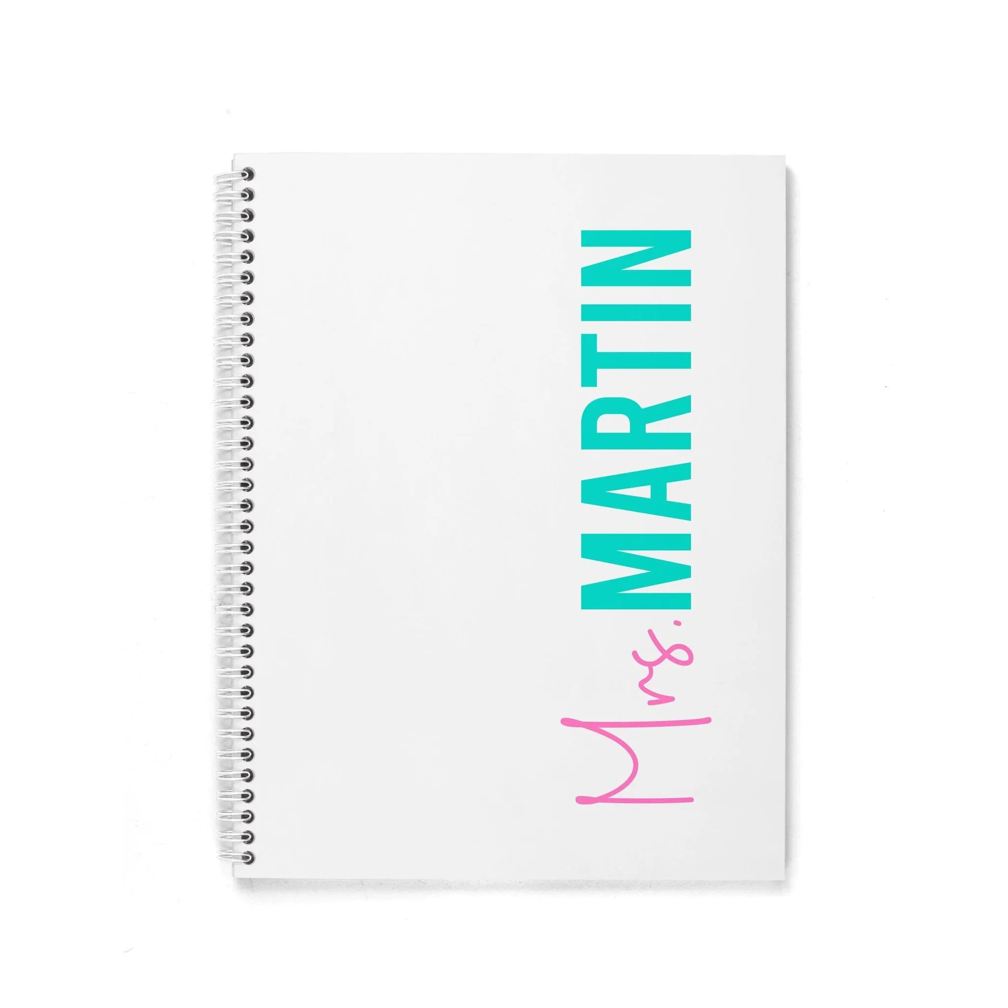 FONT DUO PERSONALIZED SPIRAL NOTEBOOK
