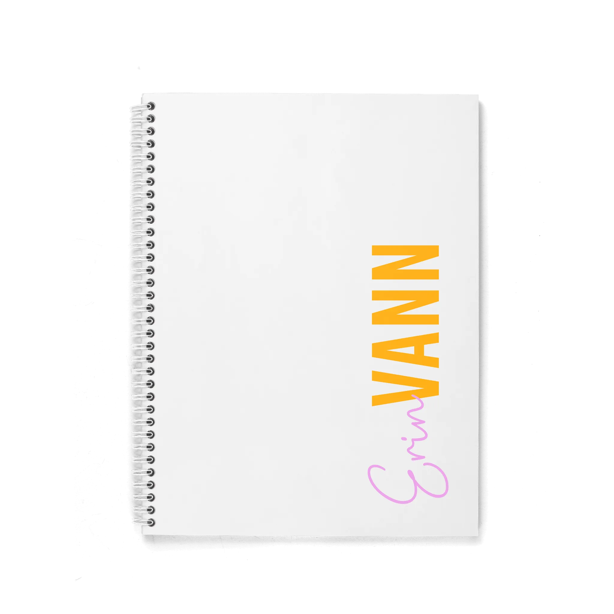 FONT DUO PERSONALIZED SPIRAL NOTEBOOK