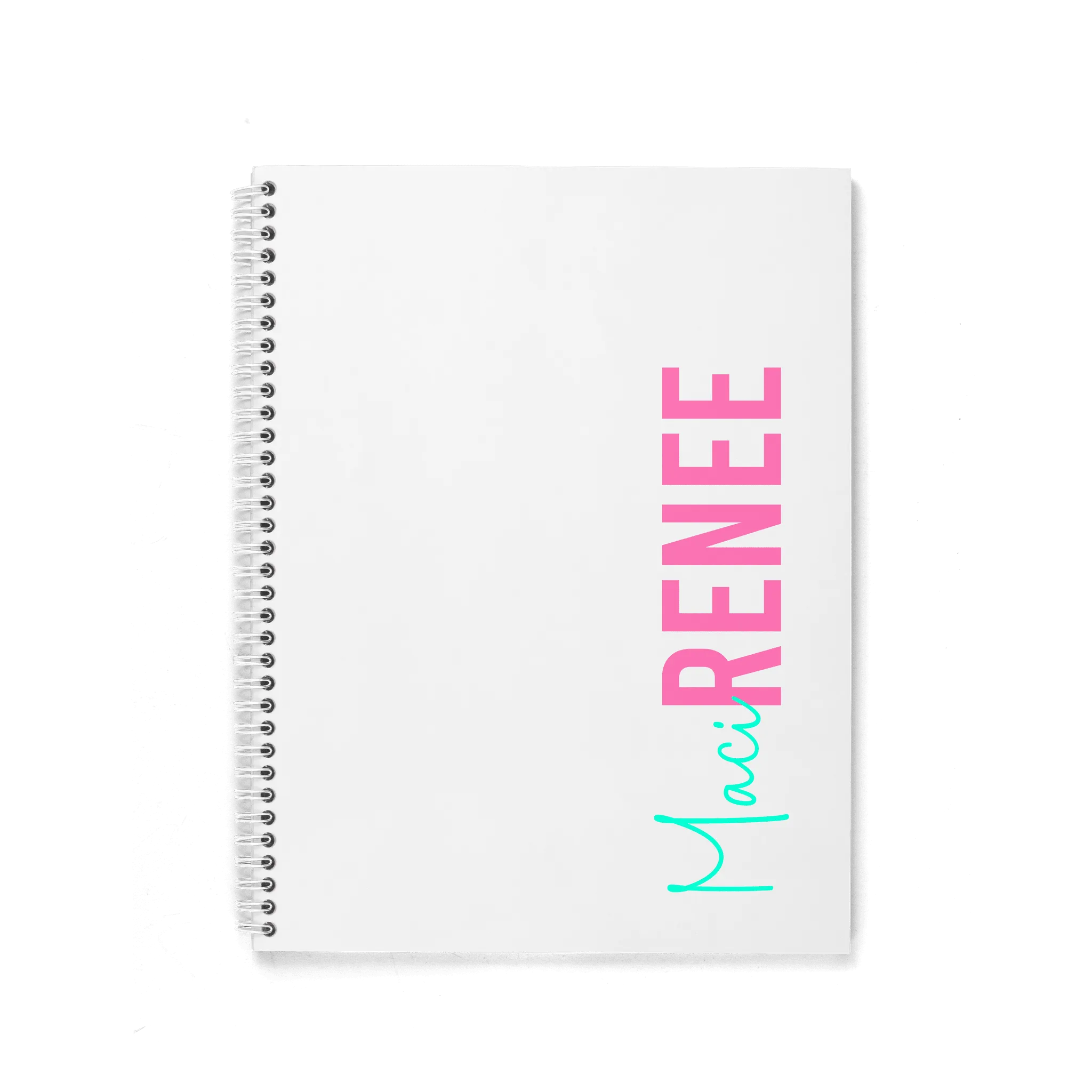 FONT DUO PERSONALIZED SPIRAL NOTEBOOK