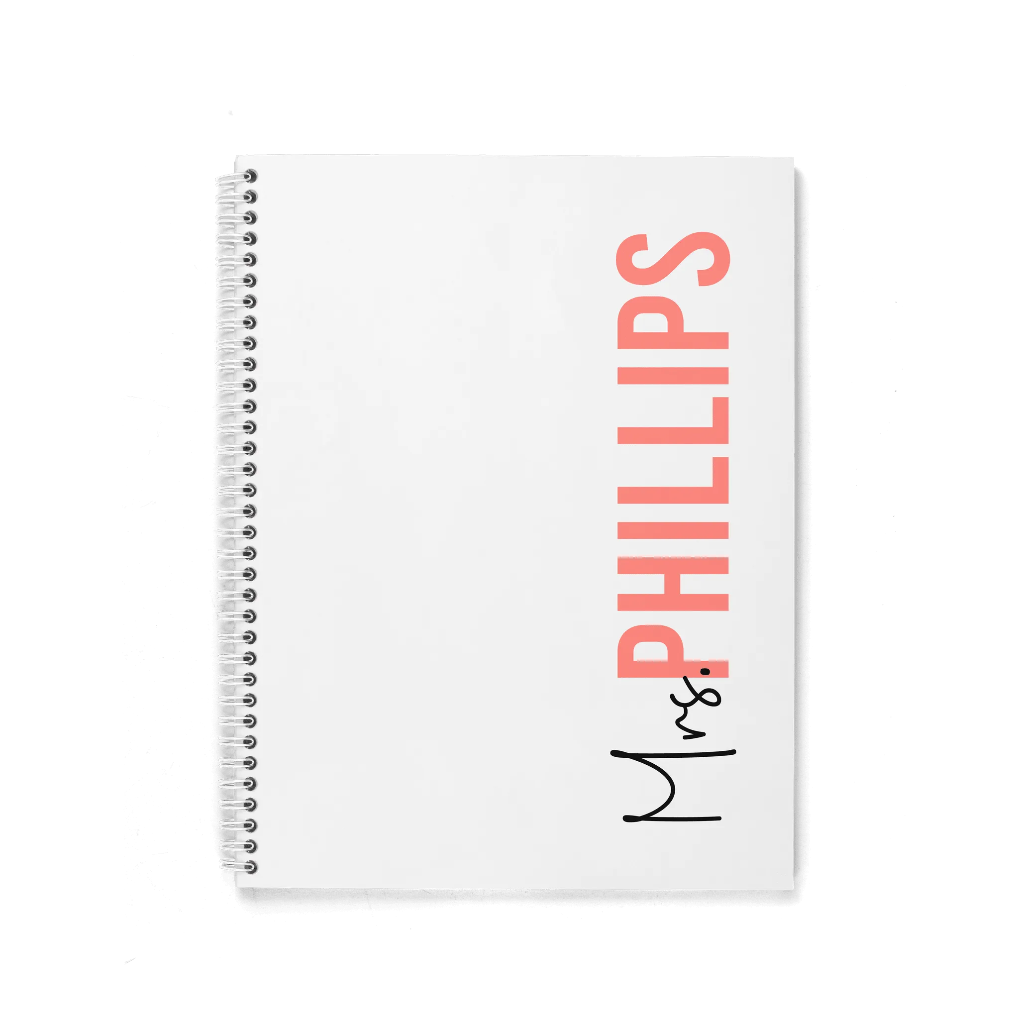 FONT DUO PERSONALIZED SPIRAL NOTEBOOK