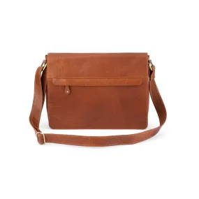 Franco Bonini 16-0020 leather PC Compatible satchel - Cognac