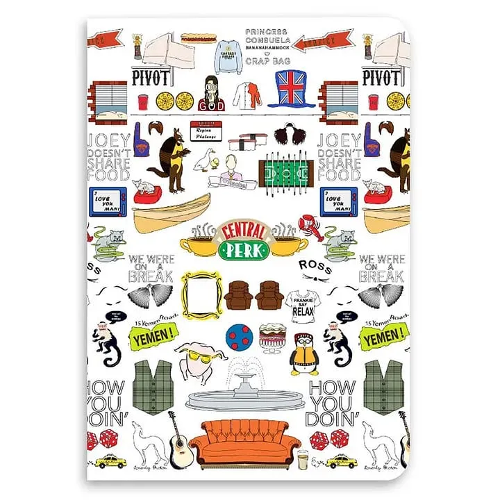 Friends Doodle Soft Cover Notebit