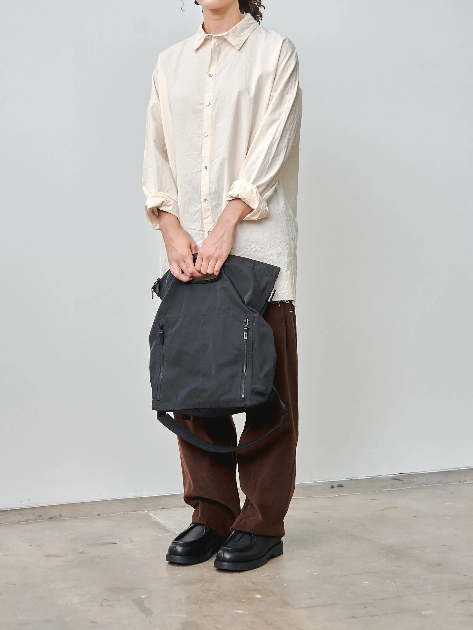 Gabardine Paperbag - Black