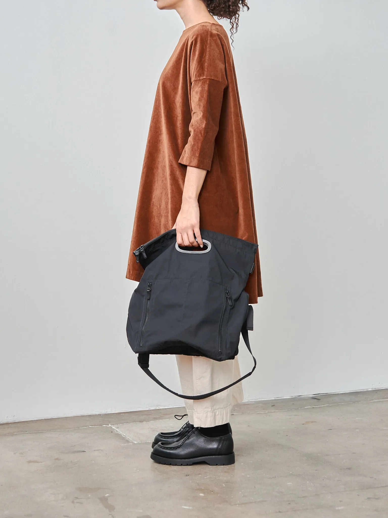 Gabardine Paperbag - Black