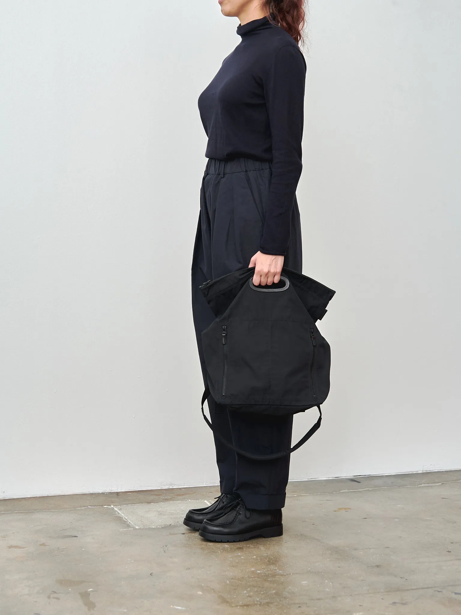 Gabardine Paperbag - Black