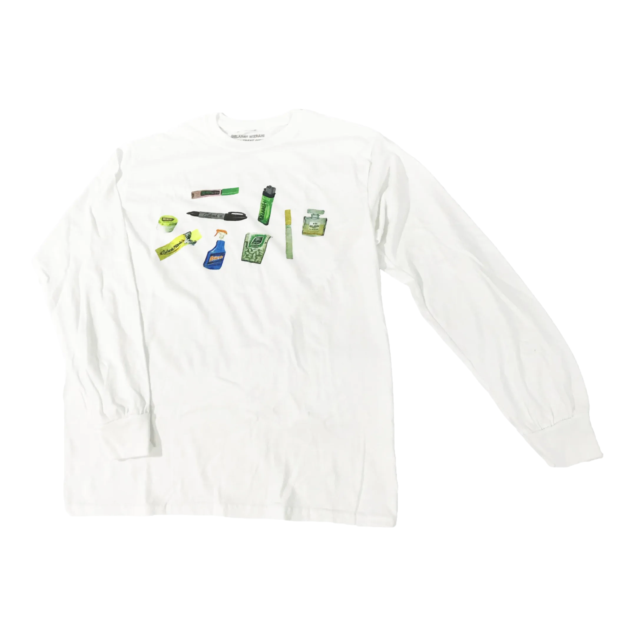 GELAREH MIZRAHI T-SHIRT LONG SLEEVE WHAT'S IN YOUR MINI BAG