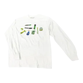 GELAREH MIZRAHI T-SHIRT LONG SLEEVE WHAT'S IN YOUR MINI BAG