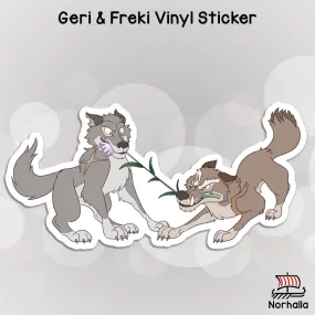 Geri and Freki Vinyl Sticker