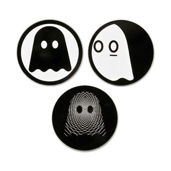 Ghostly Logo 3" Sticker Set - International