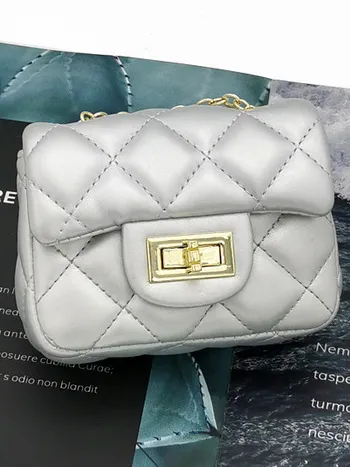 Girls Quilted Crossbody Handbag