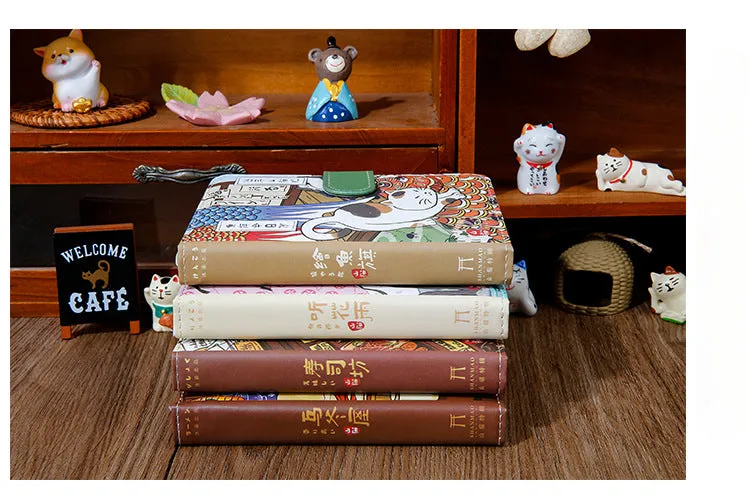 Gohobi Japanese Cat Magnetic Notebook, Monthly Planner, Study Notebook, Pocket Diary
