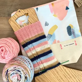 GOLDEN HOUR KIT | self-striping yarn and project bag
