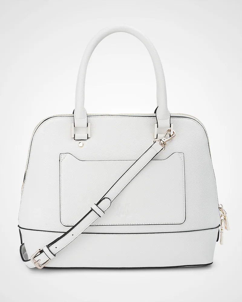Grace Medium Dome Satchel Bag   Monogram Bag Strap