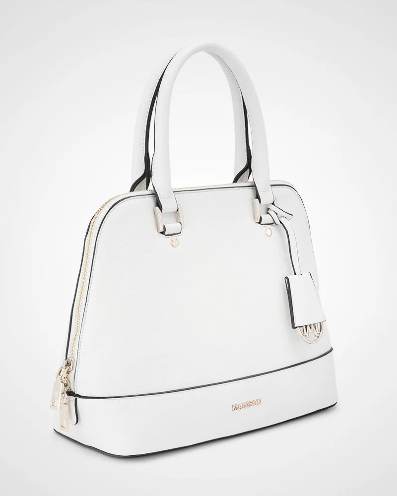 Grace Medium Dome Satchel Bag   Monogram Bag Strap