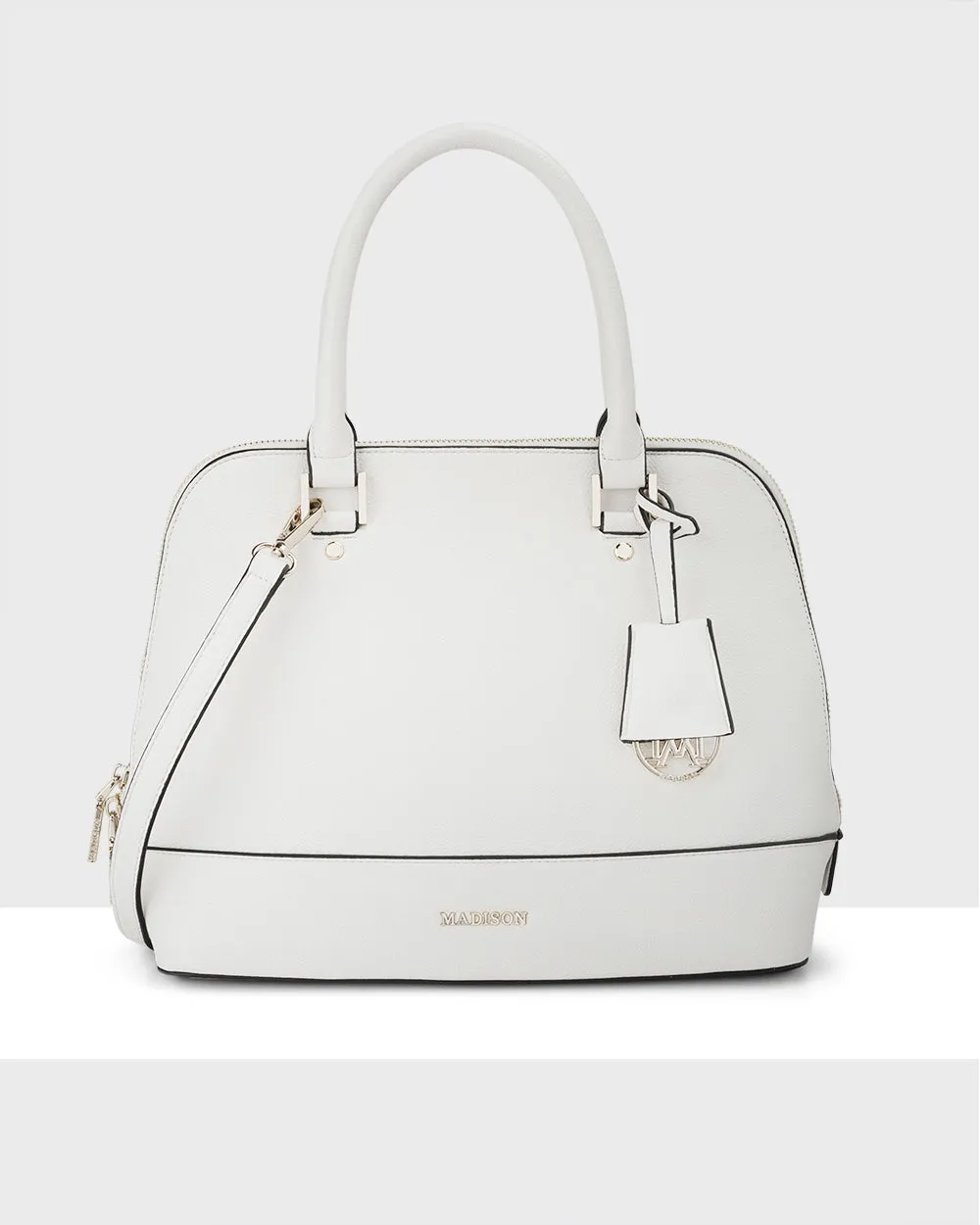 Grace Medium Dome Satchel Bag   Monogram Bag Strap