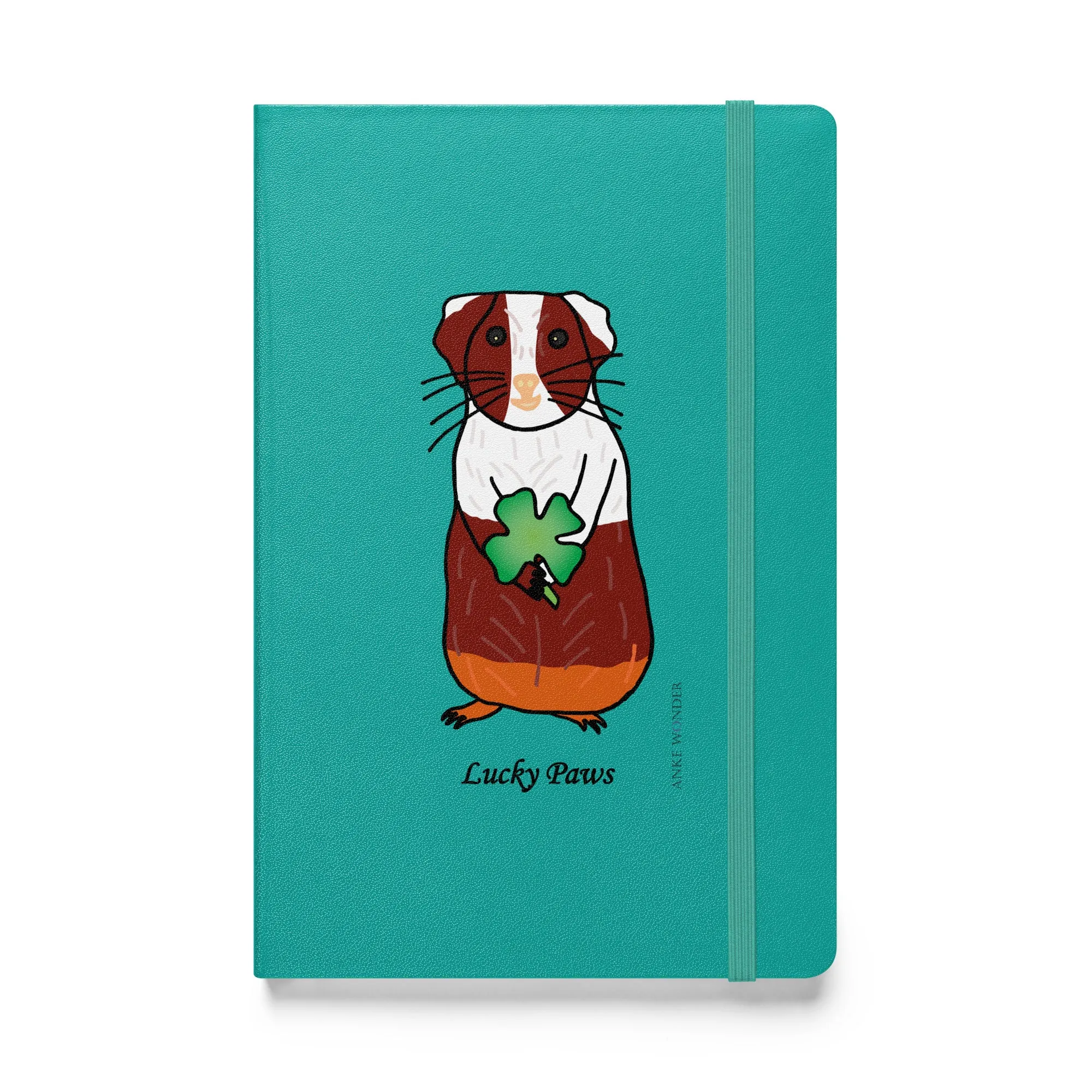 Guinea Pig Shamrock Notebook: Lucky Paws