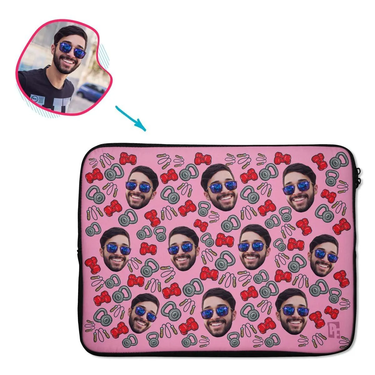 Gym & Fitness Personalized Laptop Sleeve