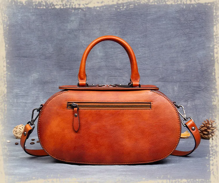 Handmade Leather Handbags Small Leather Crossbody Bag For Women
