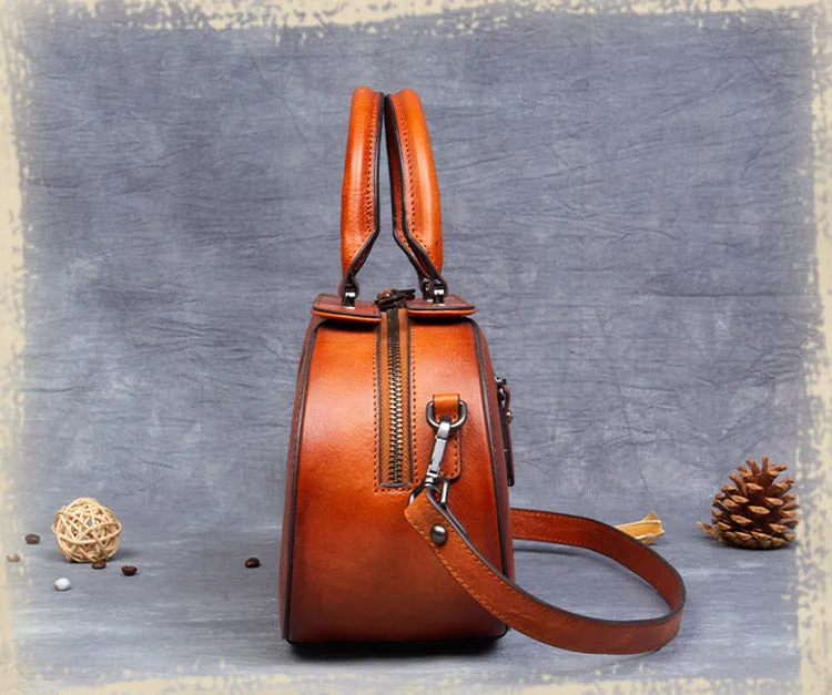 Handmade Leather Handbags Small Leather Crossbody Bag For Women