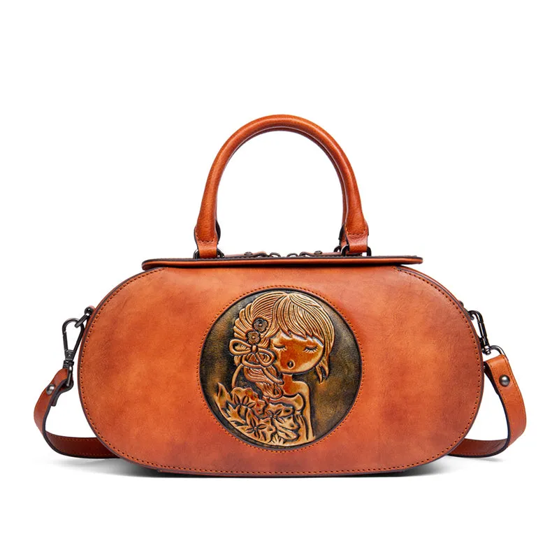 Handmade Leather Handbags Small Leather Crossbody Bag For Women
