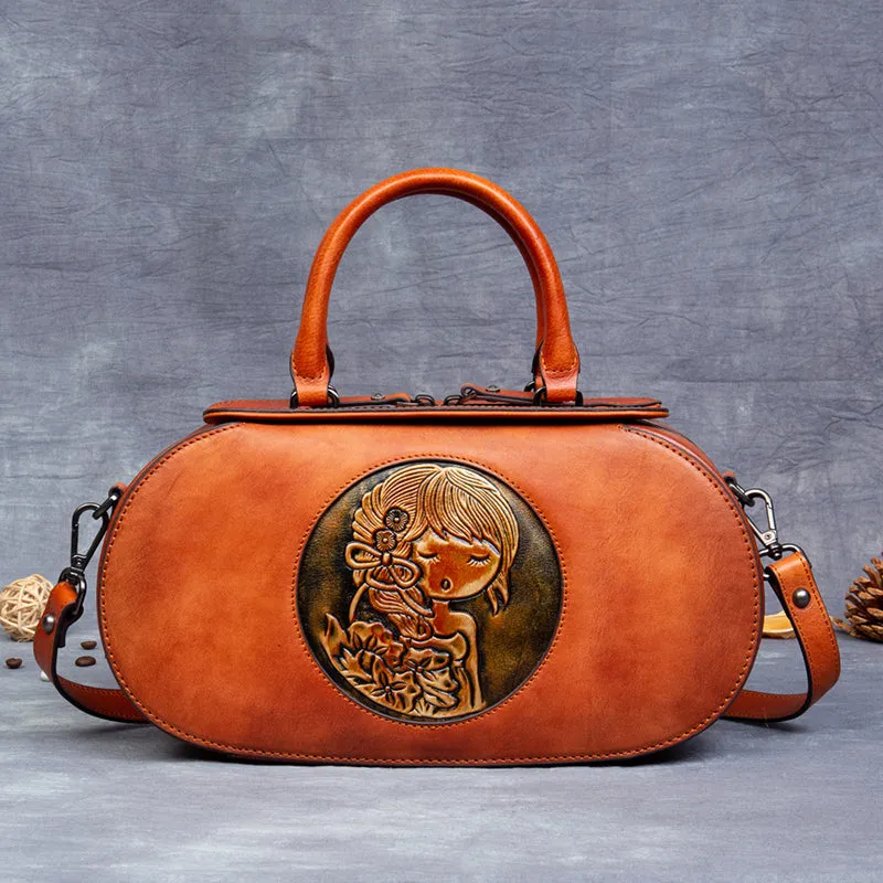Handmade Leather Handbags Small Leather Crossbody Bag For Women