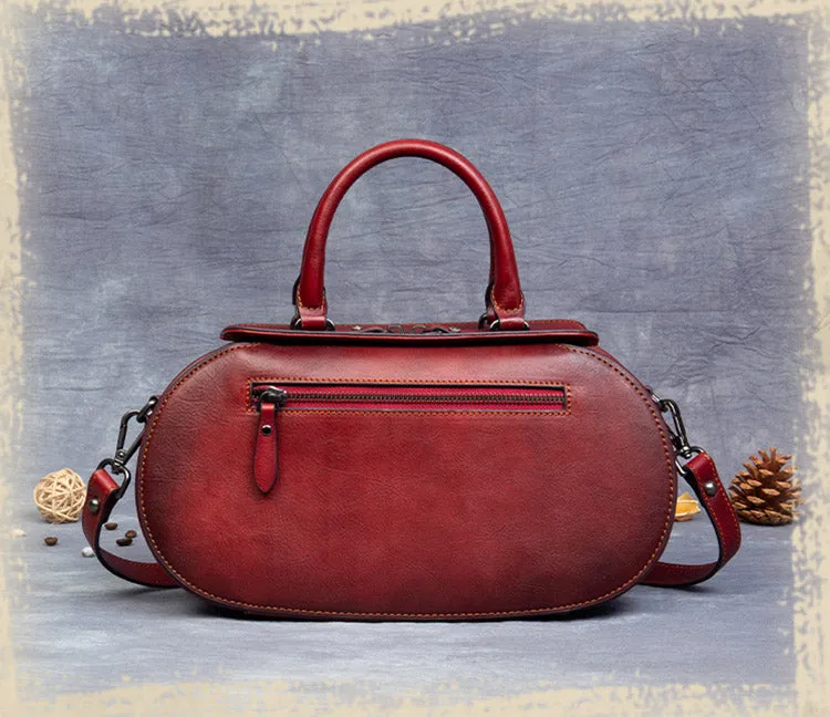 Handmade Leather Handbags Small Leather Crossbody Bag For Women