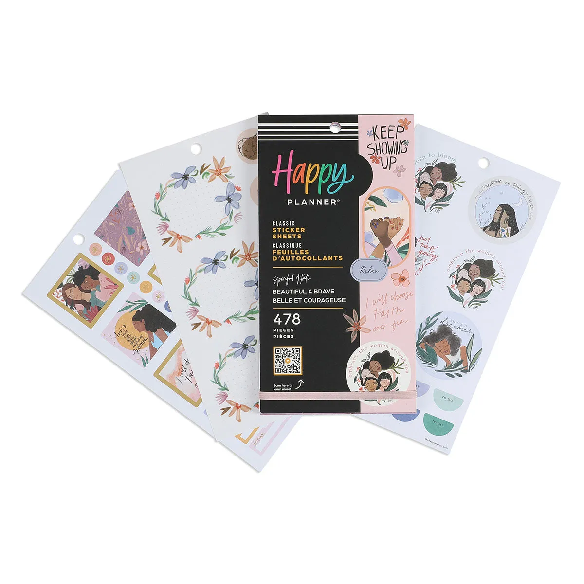 Happy Planner Beautiful & Brave CLASSIC Sticker Book Value Pack - Spoonful of Faith