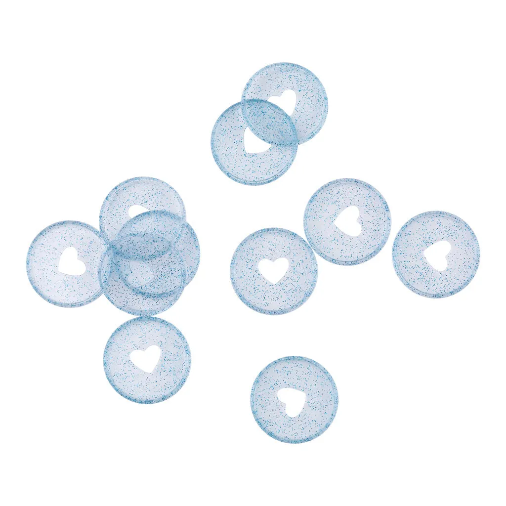 Happy Planner Blue Glitter Medium Discs